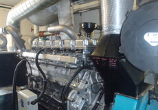 Biogas Zündstrahl BHKW Schnell, 180 kW el. gebraucht mit Container